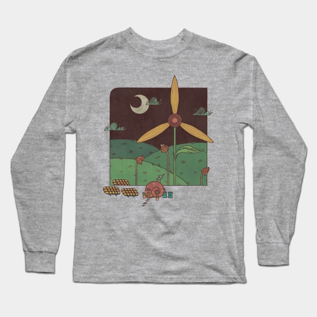 Green Living Long Sleeve T-Shirt by againstbound